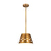 Z-Lite Katie Rubbed Brass 1 Light Chandelier 6014-12RB | theLightShop