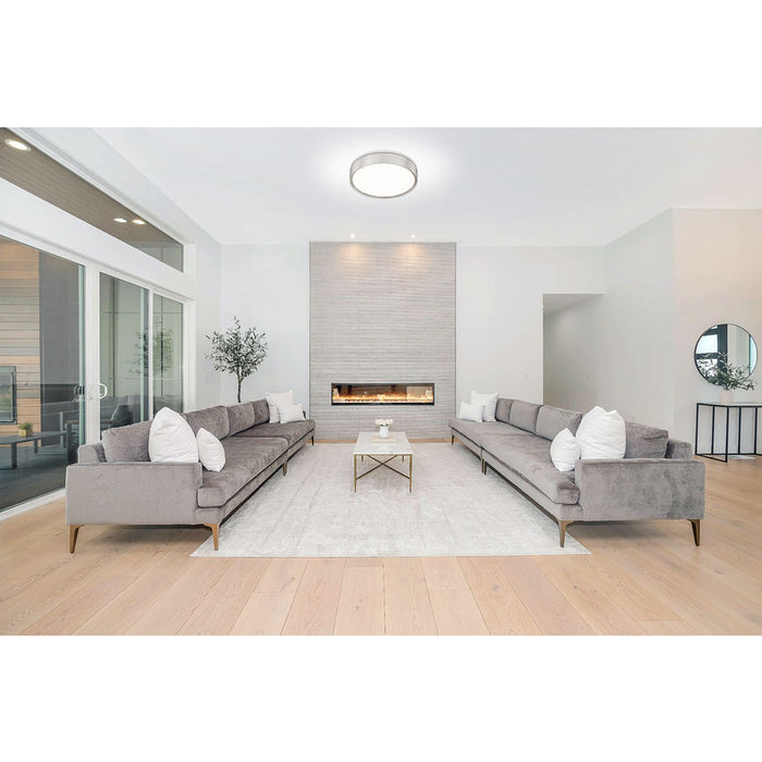 Z-Lite Kawan Flushmount Brushed Nickel LED 1 Light 16 Inch 1014F16-BN-LED | theLightShop