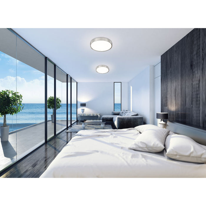 Z-Lite Kawan Flushmount Brushed Nickel LED 1 Light 20 Inch 1014F20-BN-LED | theLightShop