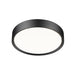 Z-Lite Kawan Flushmount Matte Black LED 1 Light 16 Inch 1014F16-MB-LED | theLightShop