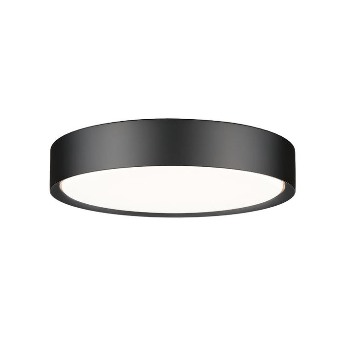 Z-Lite Kawan Flushmount Matte Black LED 1 Light 16 Inch 1014F16-MB-LED | theLightShop