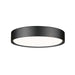 Z-Lite Kawan Flushmount Matte Black LED 1 Light 16 Inch 1014F16-MB-LED | theLightShop
