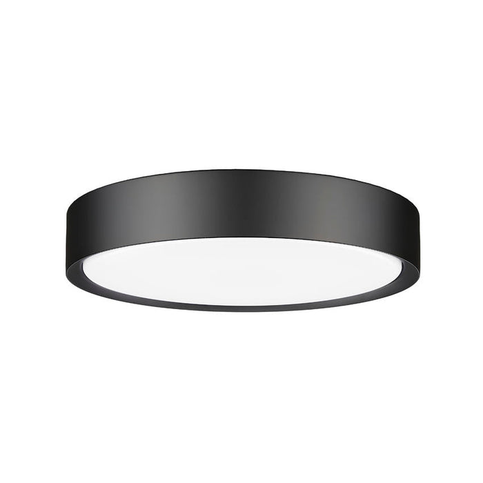 Z-Lite Kawan Flushmount Matte Black LED 1 Light 16 Inch 1014F16-MB-LED | theLightShop