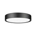 Z-Lite Kawan Flushmount Matte Black LED 1 Light 16 Inch 1014F16-MB-LED | theLightShop