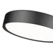 Z-Lite Kawan Flushmount Matte Black LED 1 Light 16 Inch 1014F16-MB-LED | theLightShop