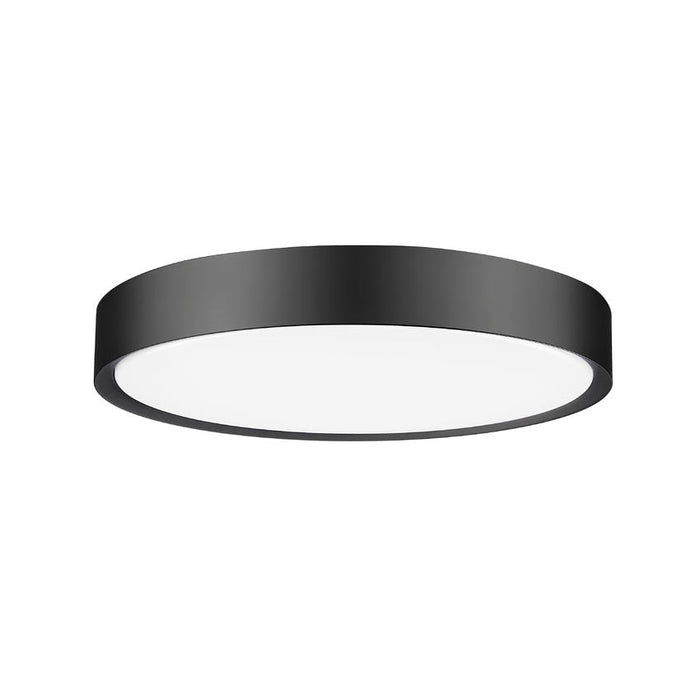 Z-Lite Kawan Flushmount Matte Black LED 1 Light 20 Inch 1014F20-MB-LED | theLightShop