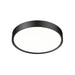 Z-Lite Kawan Flushmount Matte Black LED 1 Light 20 Inch 1014F20-MB-LED | theLightShop