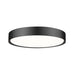 Z-Lite Kawan Flushmount Matte Black LED 1 Light 20 Inch 1014F20-MB-LED | theLightShop