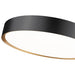 Z-Lite Kawan Flushmount Matte Black Modern Gold LED 1 Light 20 Inch 1014F20-MB-MGLD-LED | theLightShop