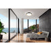 Z-Lite Kawan Flushmount Matte Black Modern Gold LED 1 Light 20 Inch 1014F20-MB-MGLD-LED | theLightShop