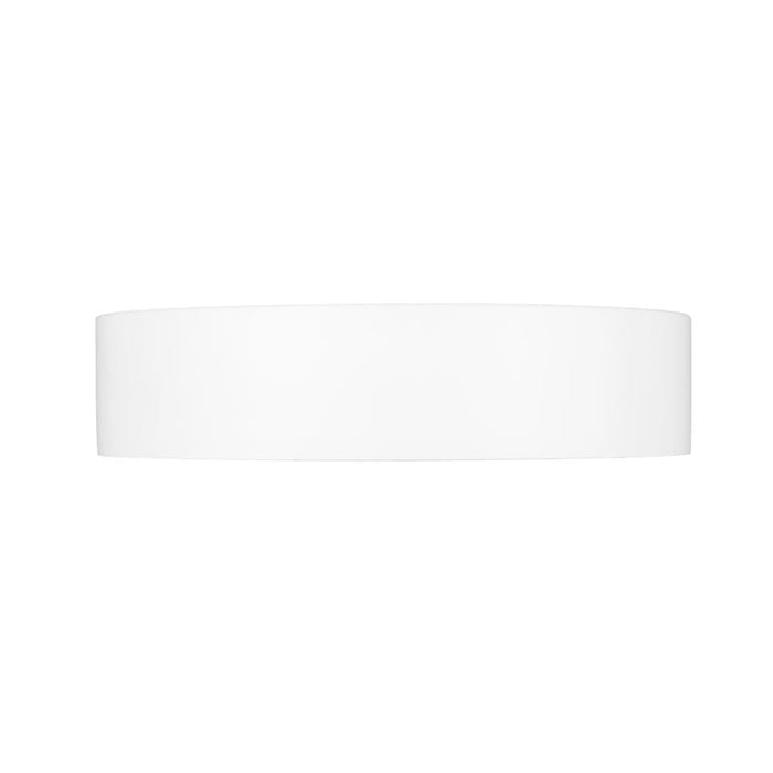 Z-Lite Kawan Flushmount Matte White Modern Gold LED 1 Light 12 Inch 1014F12-MW-MGLD-LED | theLightShop