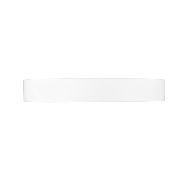 Z-Lite Kawan Flushmount Matte White Modern Gold LED 1 Light 20 Inch 1014F20-MW-MGLD-LED | theLightShop
