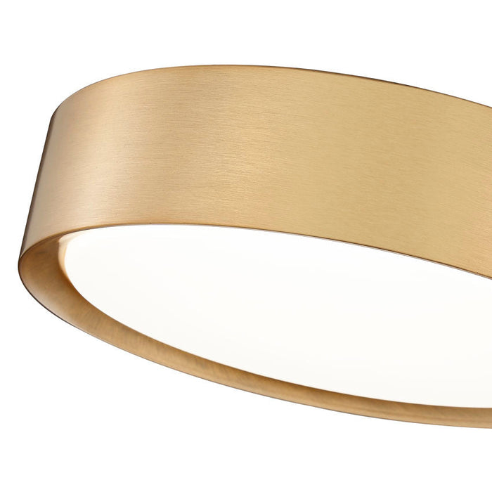 Z-Lite Kawan Flushmount Modern Gold LED 1 Light 12 Inch 1014F12-MGLD-LED | theLightShop