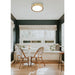 Z-Lite Kawan Flushmount Modern Gold LED 1 Light 12 Inch 1014F12-MGLD-LED | theLightShop