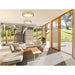 Z-Lite Kawan Flushmount Modern Gold LED 1 Light 16 Inch 1014F16-MGLD-LED | theLightShop