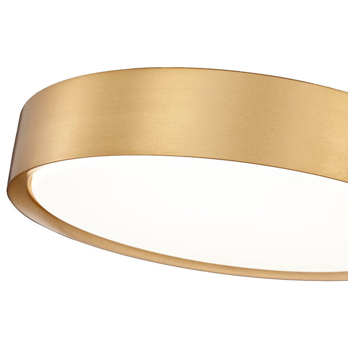 Z-Lite Kawan Flushmount Modern Gold LED 1 Light 16 Inch 1014F16-MGLD-LED | theLightShop