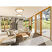 Z-Lite Kawan Flushmount Modern Gold LED 1 Light 20 Inch 1014F20-MGLD-LED | theLightShop