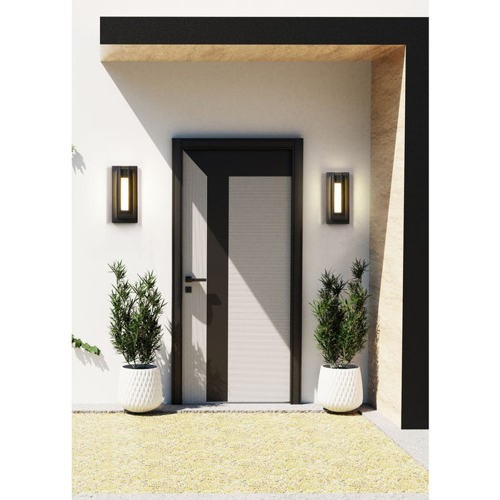 Z-Lite Keaton Black LED 1 Light Outdoor Wall Sconce 520S-BK-LED | theLightShop