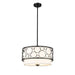 Z-Lite Kendall Matte Black 3 Light Pendant 197-17MB | theLightShop