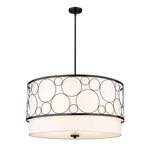 Z-Lite Kendall Matte Black 5 Light Pendant 197-32MB | theLightShop