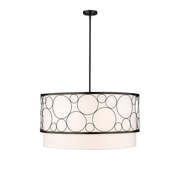 Z-Lite Kendall Matte Black 5 Light Pendant 197-32MB | theLightShop