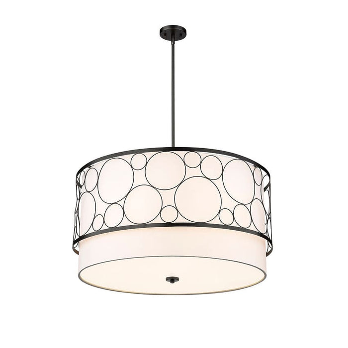 Z-Lite Kendall Matte Black 5 Light Pendant 197-32MB | theLightShop