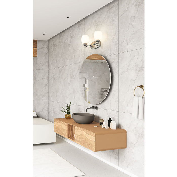 Z-Lite Kendrick Vanity Brushed Nickel 2 Light 745-2V-BN | theLightShop