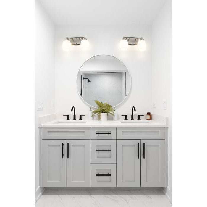 Z-Lite Kendrick Vanity Brushed Nickel 2 Light 745-2V-BN | theLightShop
