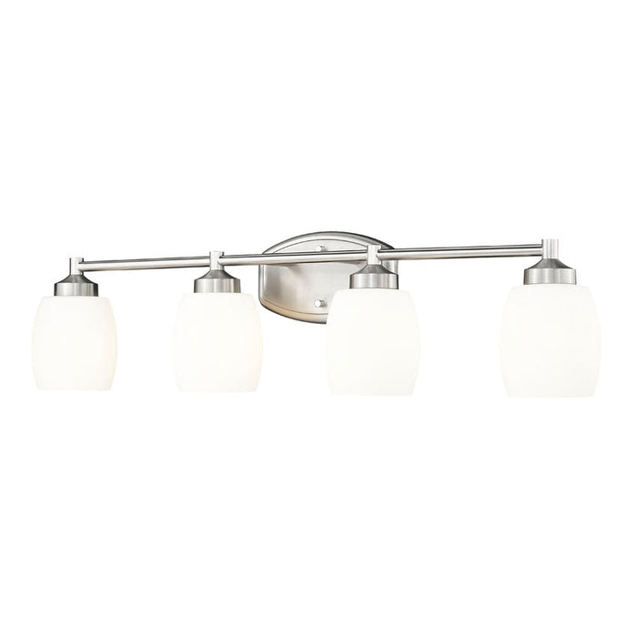 Z-Lite Kendrick Vanity Brushed Nickel 4 Light 745-4V-BN | theLightShop
