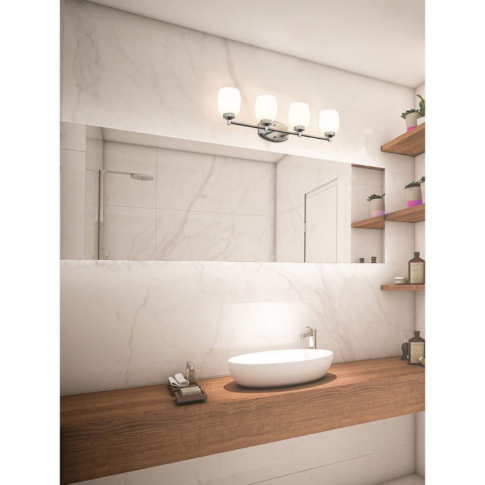 Z-Lite Kendrick Vanity Brushed Nickel 4 Light 745-4V-BN | theLightShop