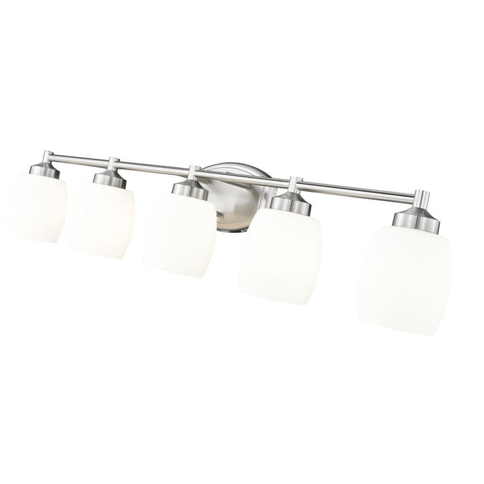 Z-Lite Kendrick Vanity Brushed Nickel 5 Light 745-5V-BN | theLightShop