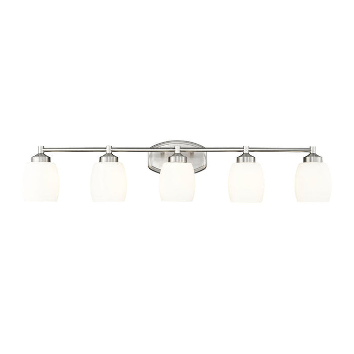 Z-Lite Kendrick Vanity Brushed Nickel 5 Light 745-5V-BN | theLightShop