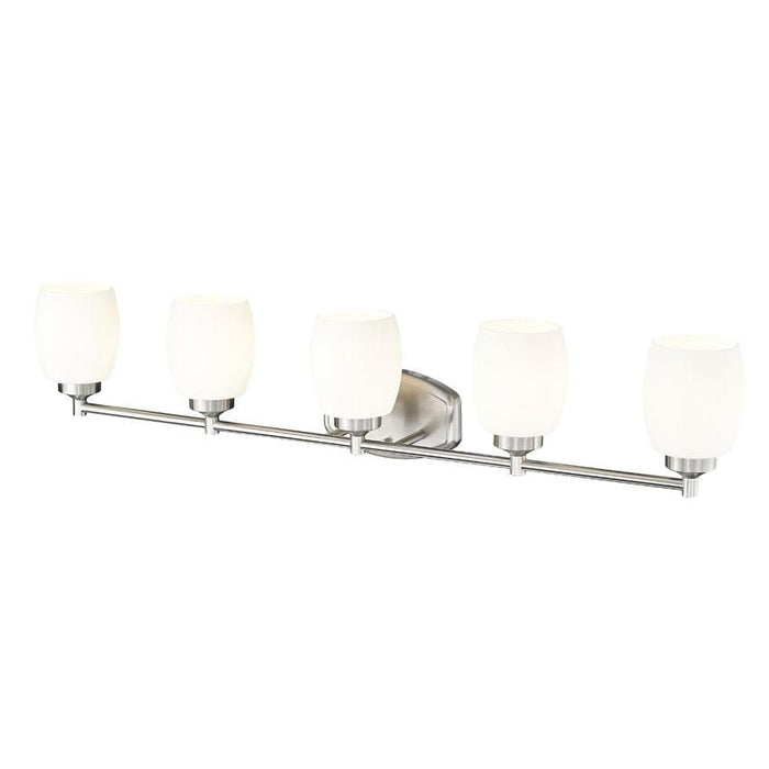 Z-Lite Kendrick Vanity Brushed Nickel 5 Light 745-5V-BN | theLightShop