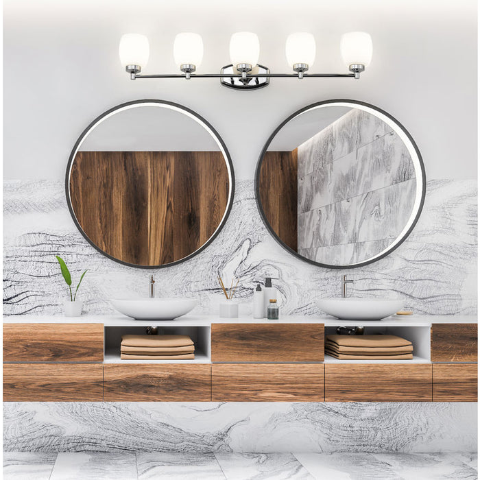 Z-Lite Kendrick Vanity Chrome 5 Light 745-5V-CH | theLightShop