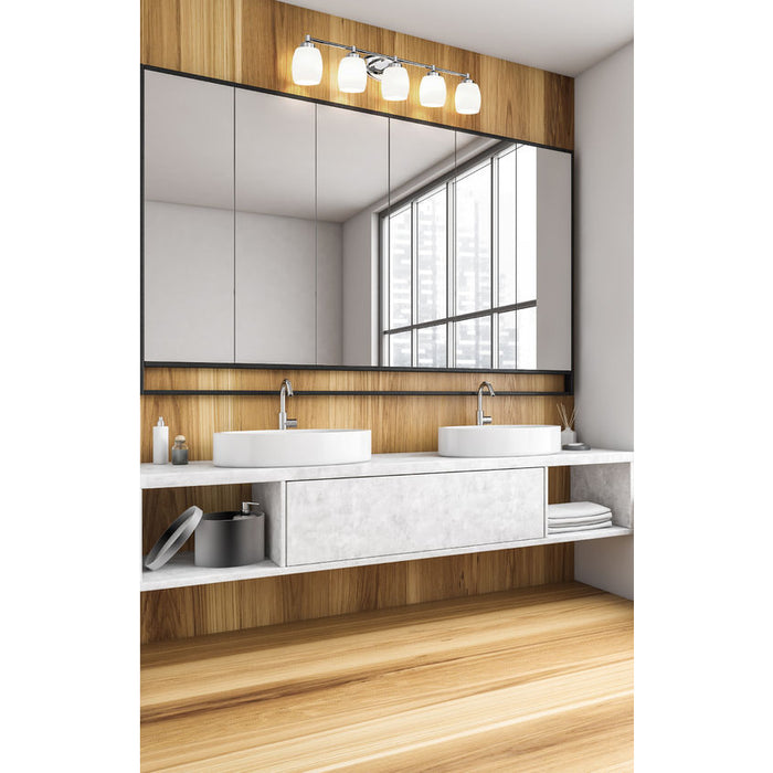 Z-Lite Kendrick Vanity Chrome 5 Light 745-5V-CH | theLightShop