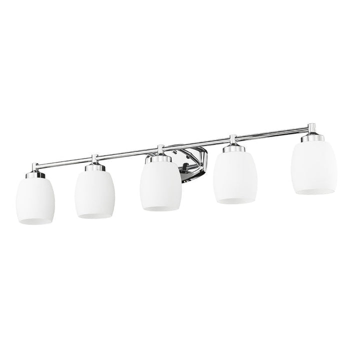Z-Lite Kendrick Vanity Chrome 5 Light 745-5V-CH | theLightShop