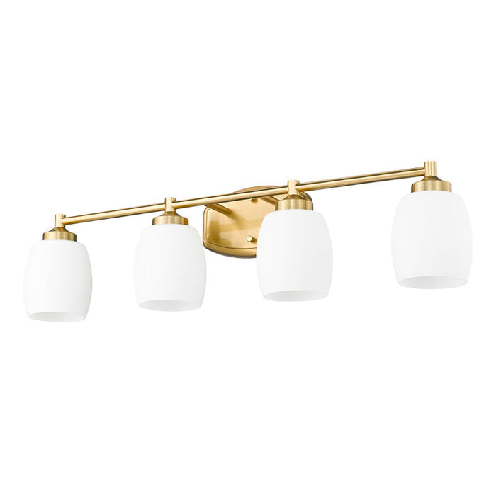 Z-Lite Kendrick Vanity Luxe Gold 4 Light 745-4V-LG | theLightShop