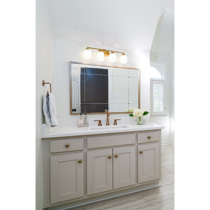 Z-Lite Kendrick Vanity Luxe Gold 4 Light 745-4V-LG | theLightShop
