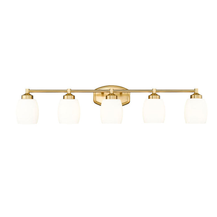 Z-Lite Kendrick Vanity Luxe Gold 5 Light 745-5V-LG | theLightShop