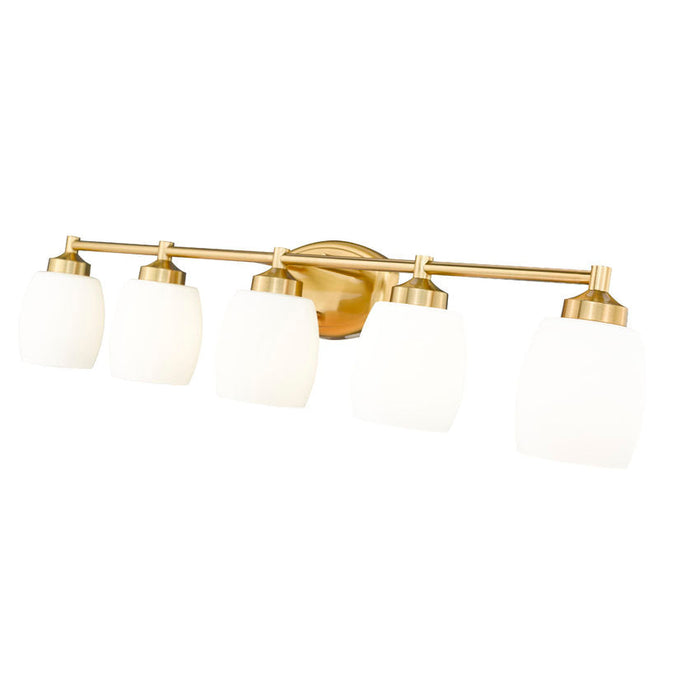 Z-Lite Kendrick Vanity Luxe Gold 5 Light 745-5V-LG | theLightShop