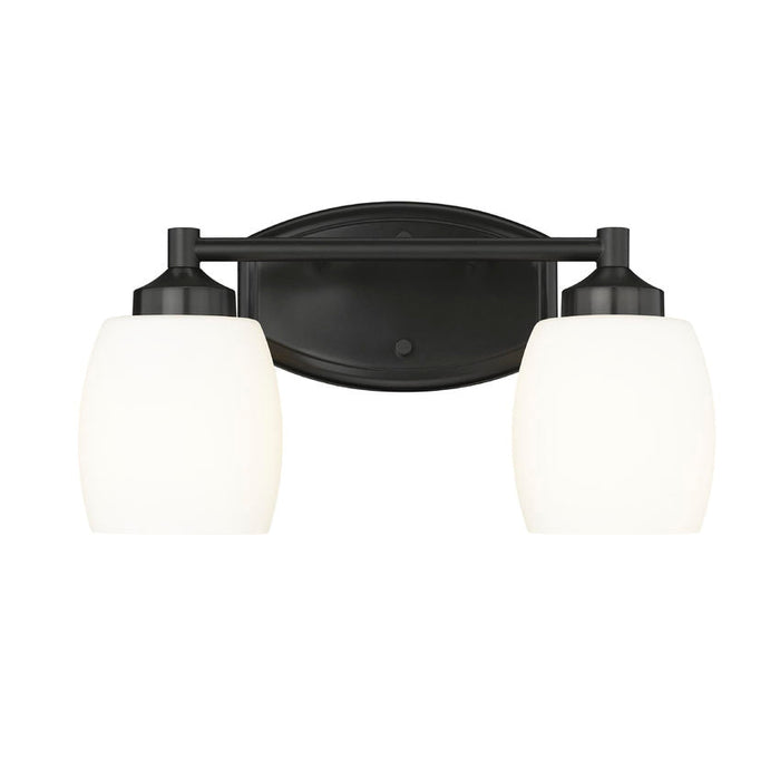 Z-Lite Kendrick Vanity Matte Black 2 Light 745-2V-MB | theLightShop