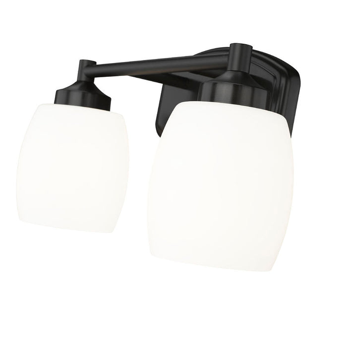 Z-Lite Kendrick Vanity Matte Black 2 Light 745-2V-MB | theLightShop