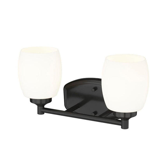 Z-Lite Kendrick Vanity Matte Black 2 Light 745-2V-MB | theLightShop