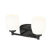 Z-Lite Kendrick Vanity Matte Black 2 Light 745-2V-MB | theLightShop