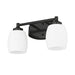 Z-Lite Kendrick Vanity Matte Black 2 Light 745-2V-MB | theLightShop