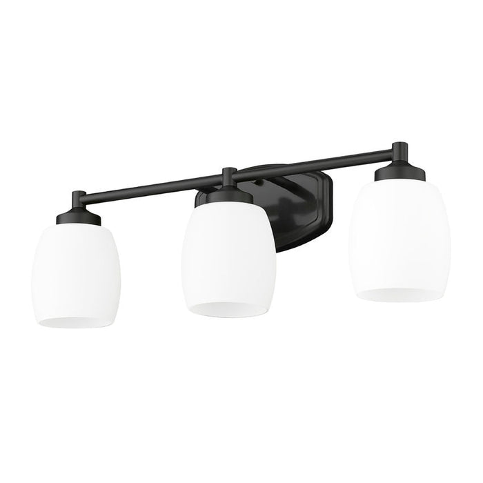 Z-Lite Kendrick Vanity Matte Black 3 Light 745-3V-MB | theLightShop