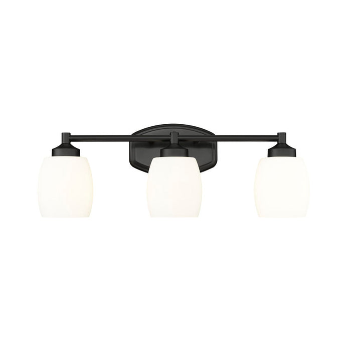Z-Lite Kendrick Vanity Matte Black 3 Light 745-3V-MB | theLightShop