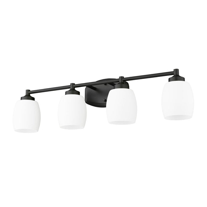 Z-Lite Kendrick Vanity Matte Black 4 Light 745-4V-MB | theLightShop