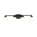 Z-Lite Kendrick Vanity Matte Black 4 Light 745-4V-MB | theLightShop
