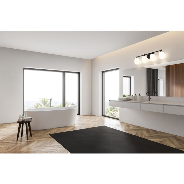 Z-Lite Kendrick Vanity Matte Black 4 Light 745-4V-MB | theLightShop